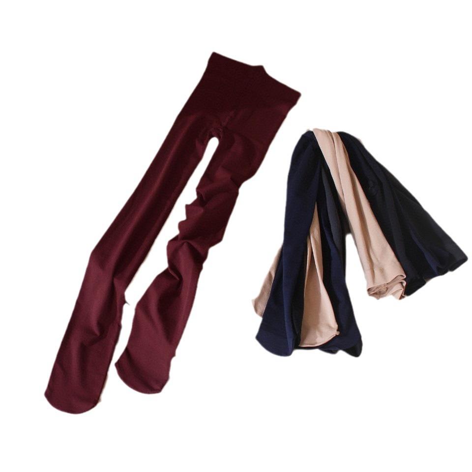 Song Hye-kyo Weinrot Matte Formende Strumpfhose – Mikro-Kompression, Blickdicht, Leggings für Frühling/Herbst