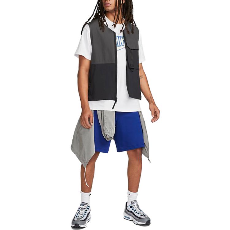 Nike T Shirts Men's White Crew Neck Moderate Straight Fit FD1297-100
