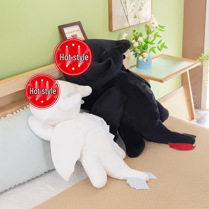 Toothless Dragon Plush Laying Style Pillow - Girls' Birthday Gift