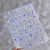 Laser Sliver Star Ocean Dolphin Whale Shoal of Fish Bubbles Sea Marine Organisms Nail Art Sticker Self Adhesive Manicure Decal