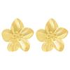 Stainless Steel Petal Flower Earrings Distinctive Gold Flower Earrings Adornment Portable Ear Studs Charm for Parties