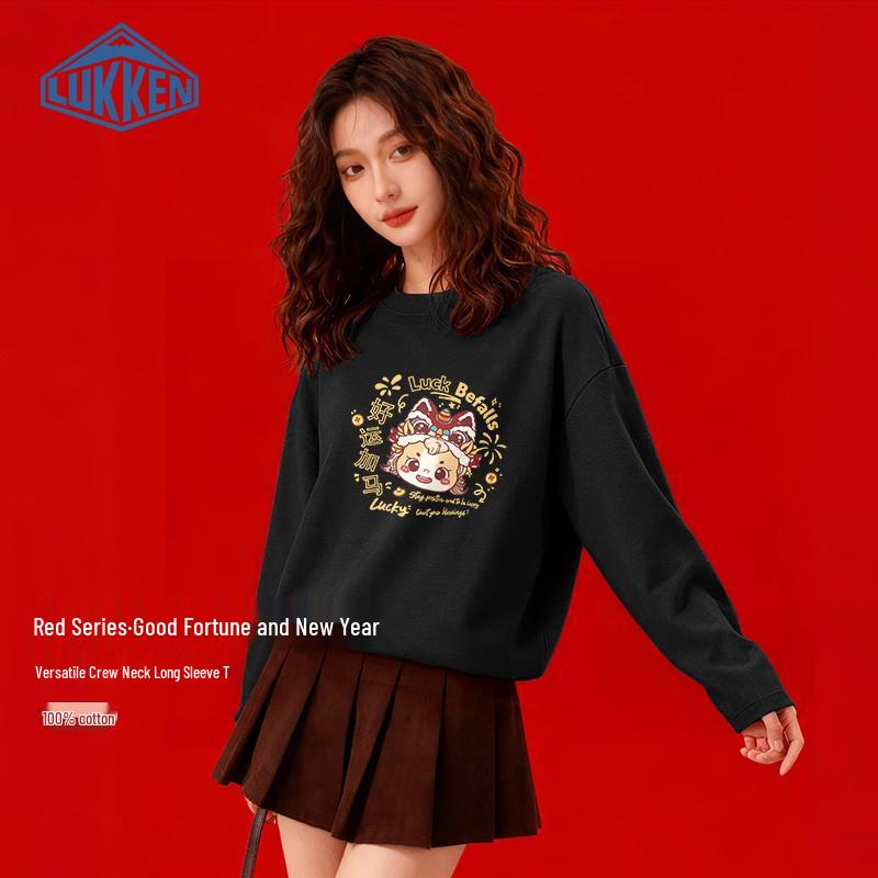 LUKKEN Women s Long Sleeve Lucky Horse T-Shirt XL