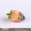 White Bionic Strawberry Fake Fruit Photography Prop - Plastic Decoration Toy