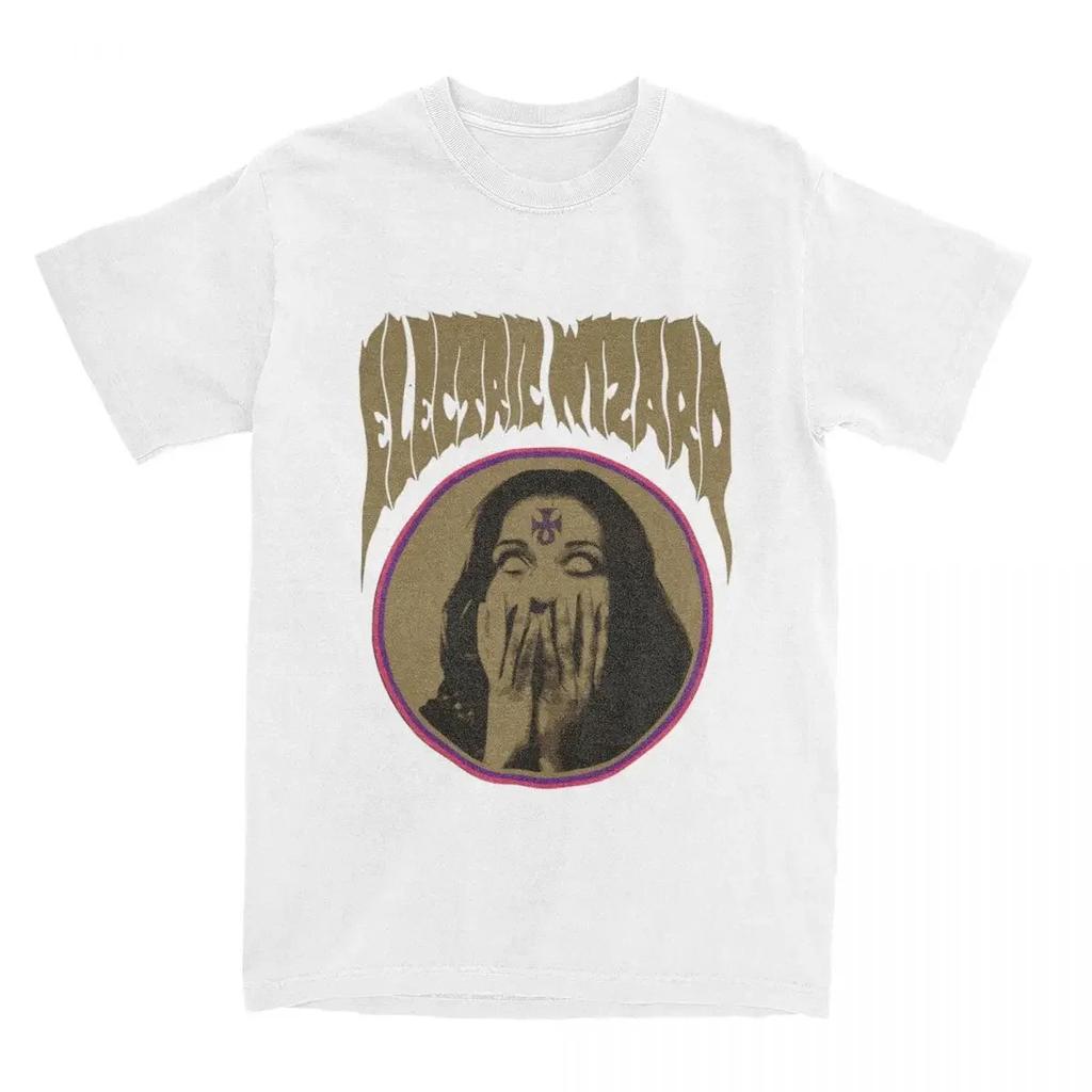 2025 Funny Electric Wizard T-Shirts Men Women's Stoner Doom Metal Band Tees Shirt New Arrival Clothes Women's Clothing