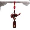 Rosewood Gourd Rearview Mirror Pendant - Chinese Style Car Accessory