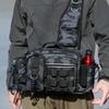 Fishing Equipment Backpack Bait Box Equipment Storage Bag Men's Fishing Backpack with Pole Holder Sling Shoulder Bag Multifunctional Waist Chest Bag