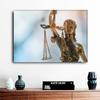 Vintage Lady Justice Canvas Prints Balance Scales HD Pictures Canvas Painting Posters Wall Art Lawyer Office Decor Lawyer Gift