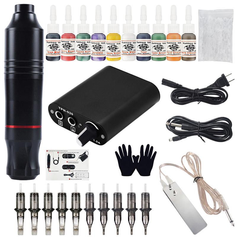 Lichen No. 4 Tattoo Pen Set: All-in-One Machine & Tools Kit