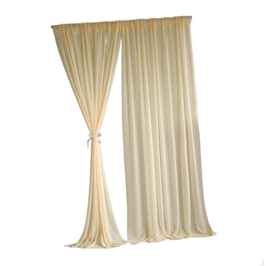 Backdrop Curtains 2 Panels Drapes Wedding Decoration for Festival Birthday