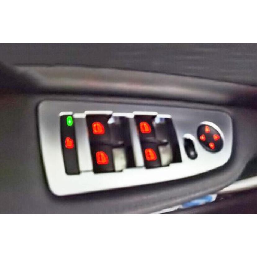 For BMW 1 Series E81 2007-2011 Matte Silver Door Window Switch Lift Cover Trim