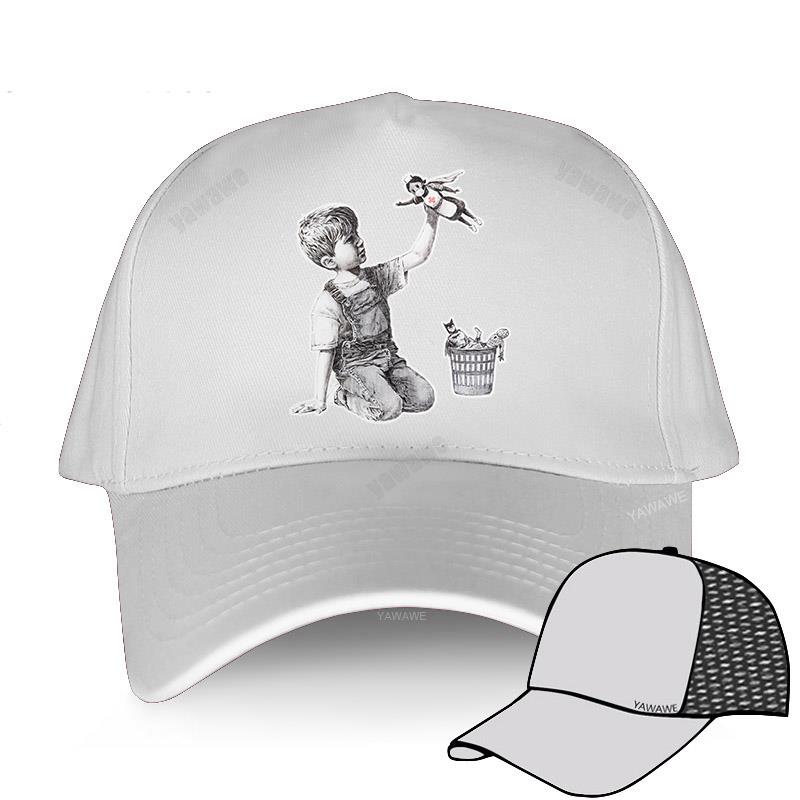 Unisex Breathable Baseball Cap Boyfriend Hat Banksy Game Changer Nurse Super Hero Novelty Street Art Designer Fashion Men Hats