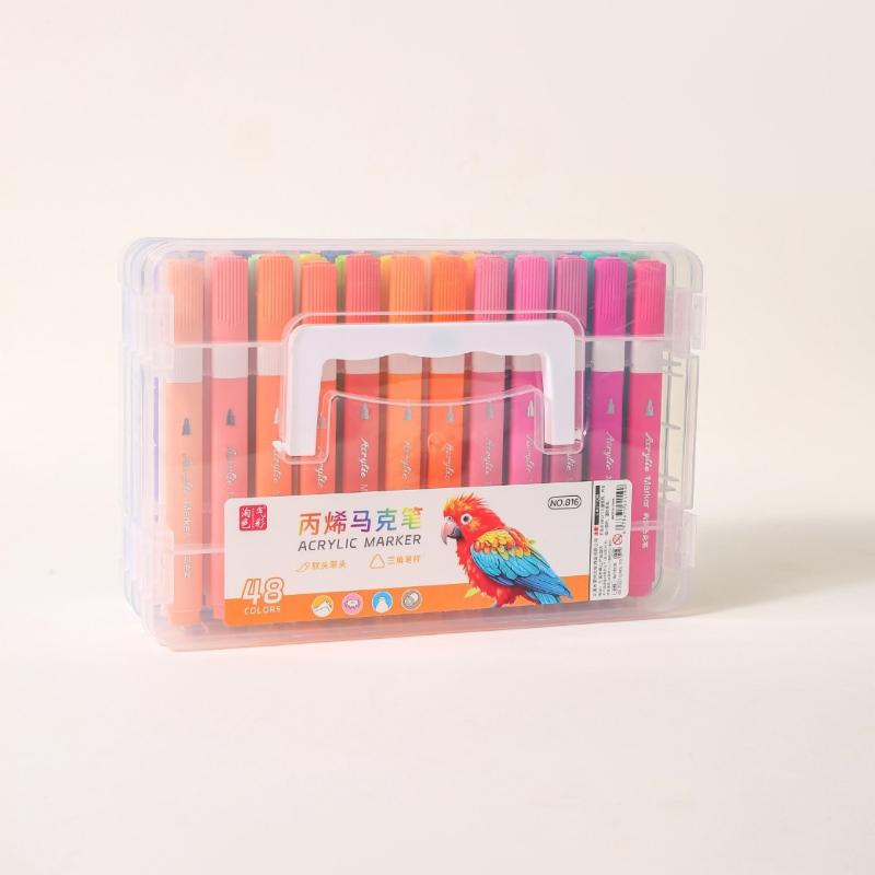 Direktes Flüssig-Acryl-Marker-Stift Weiche Spitze Legbarer Aquarell-Stift Sichtbarer Tintenstand Kunst-Farbstift Für Schüler Graffiti Diy Zeichnen