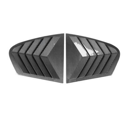 Pair of Rear Side Window Louver Cover Left Right Rear Window Air Vent Scoop Shades Cover for 5