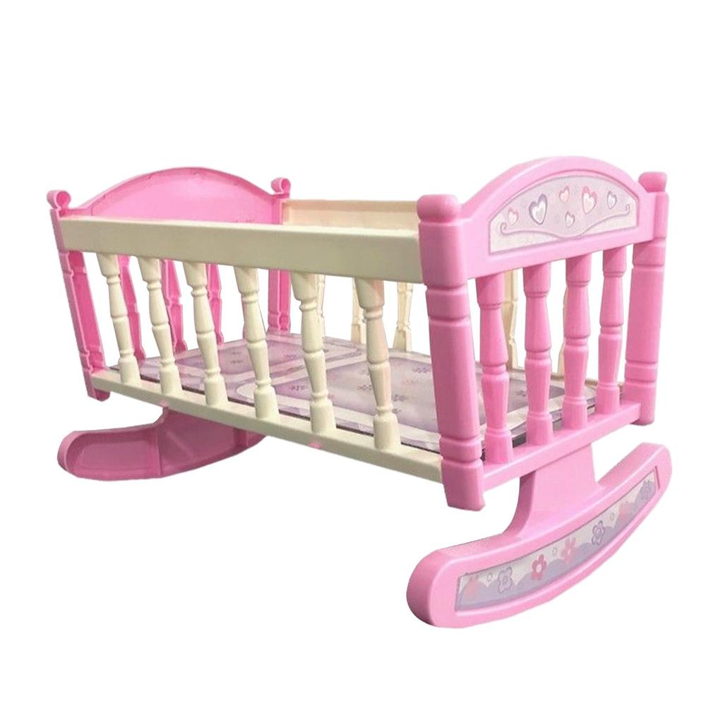 Miniature Shaking Bed Interactive Toys Multipurpose DIY Project Dollhouse Furniture for Parties Play