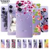 For Oppo A60 5G CPH2683 Case OPPO A40 4G CPH2669 Clear TPU Soft Silicone Phone Print For A60 5G Transparent Soft TPUCover A40 4G