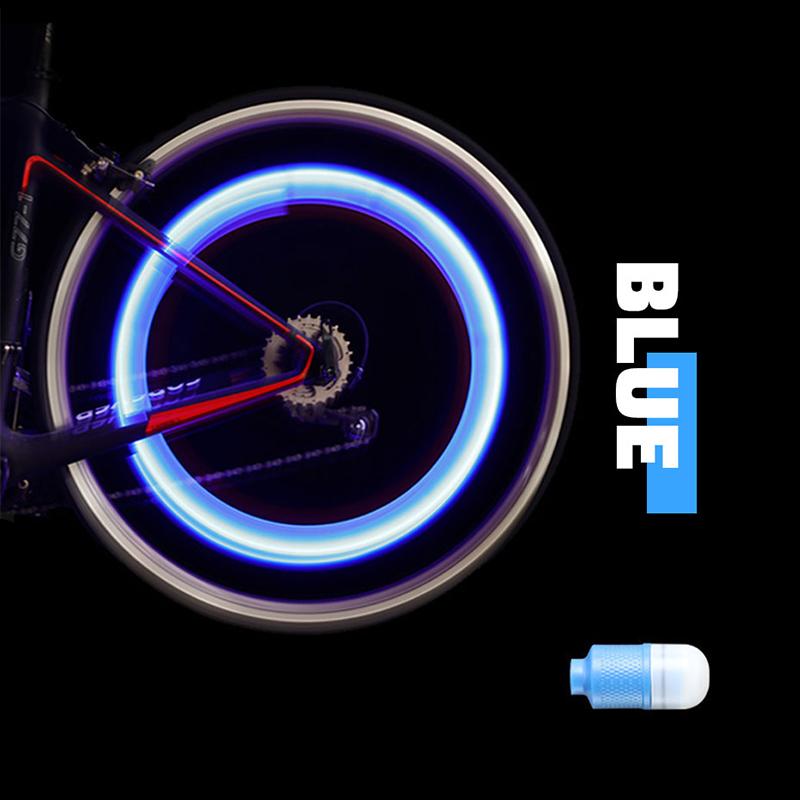 SEAMETAL 2 STÜCK Auto Auto Rad Reifen Reifen Licht Nabenlampe Luftventilschaft LED-Licht