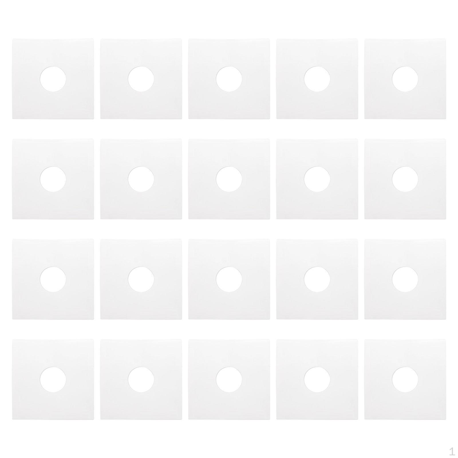 

20 шт. Защитные чехлы для внутренних бумажных конвертов, легко вставляемые отдельные записи, антистатические записи 7in Square