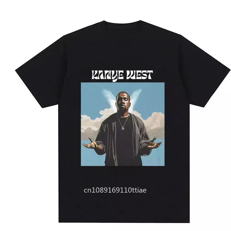 Funny Kanye West Meme Graphic T-Shirt Men's Women Vintage Hip Hop Rap Casual T Shirts Cotton Short Sleeve Oversized T Shirt Tops