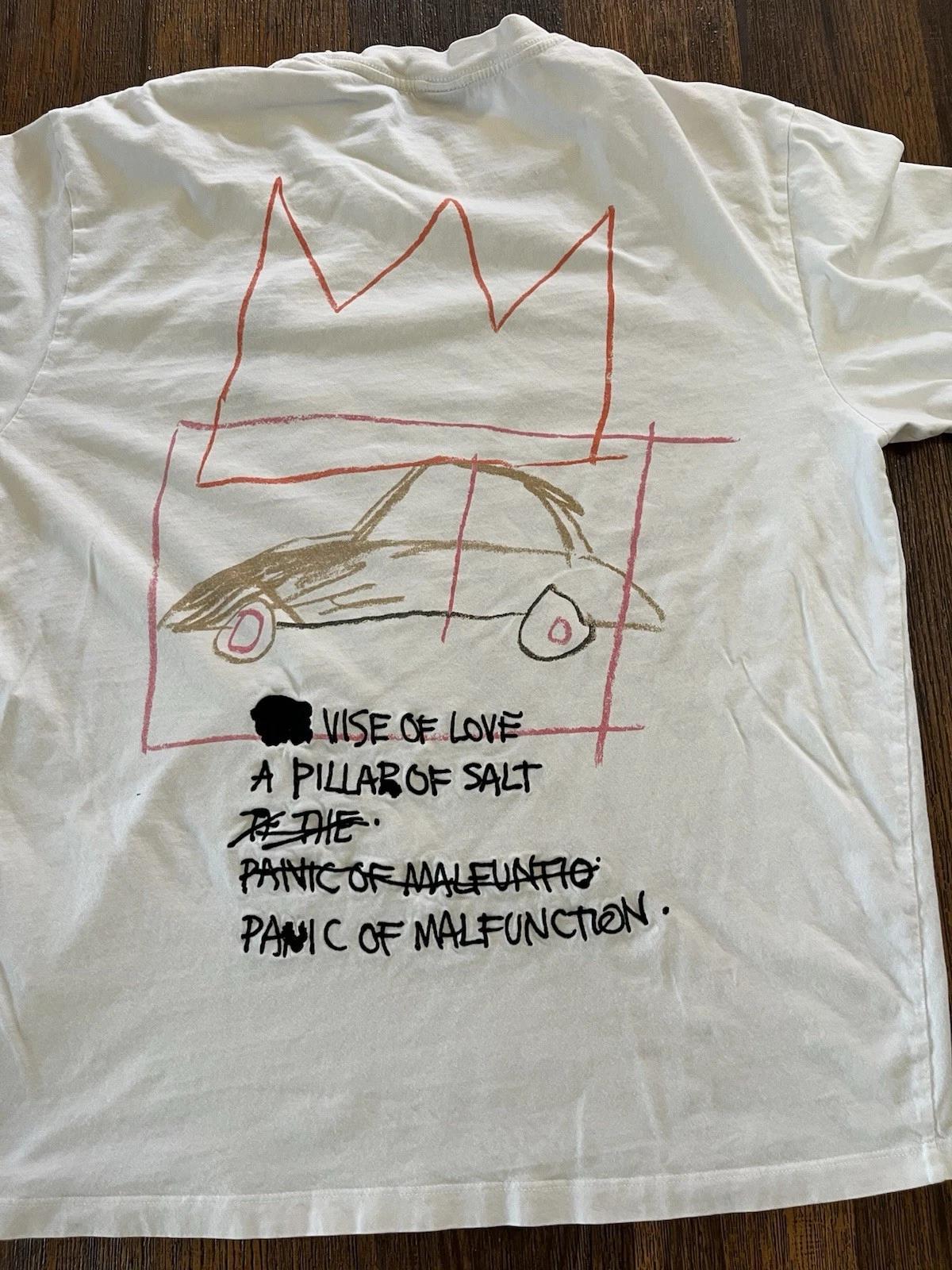 

Чоловіча футболка Jean Michel Basquiat Біла Empire XL Круглий виріз Мистецька Ікона NYC Вуличний Високий 4XL