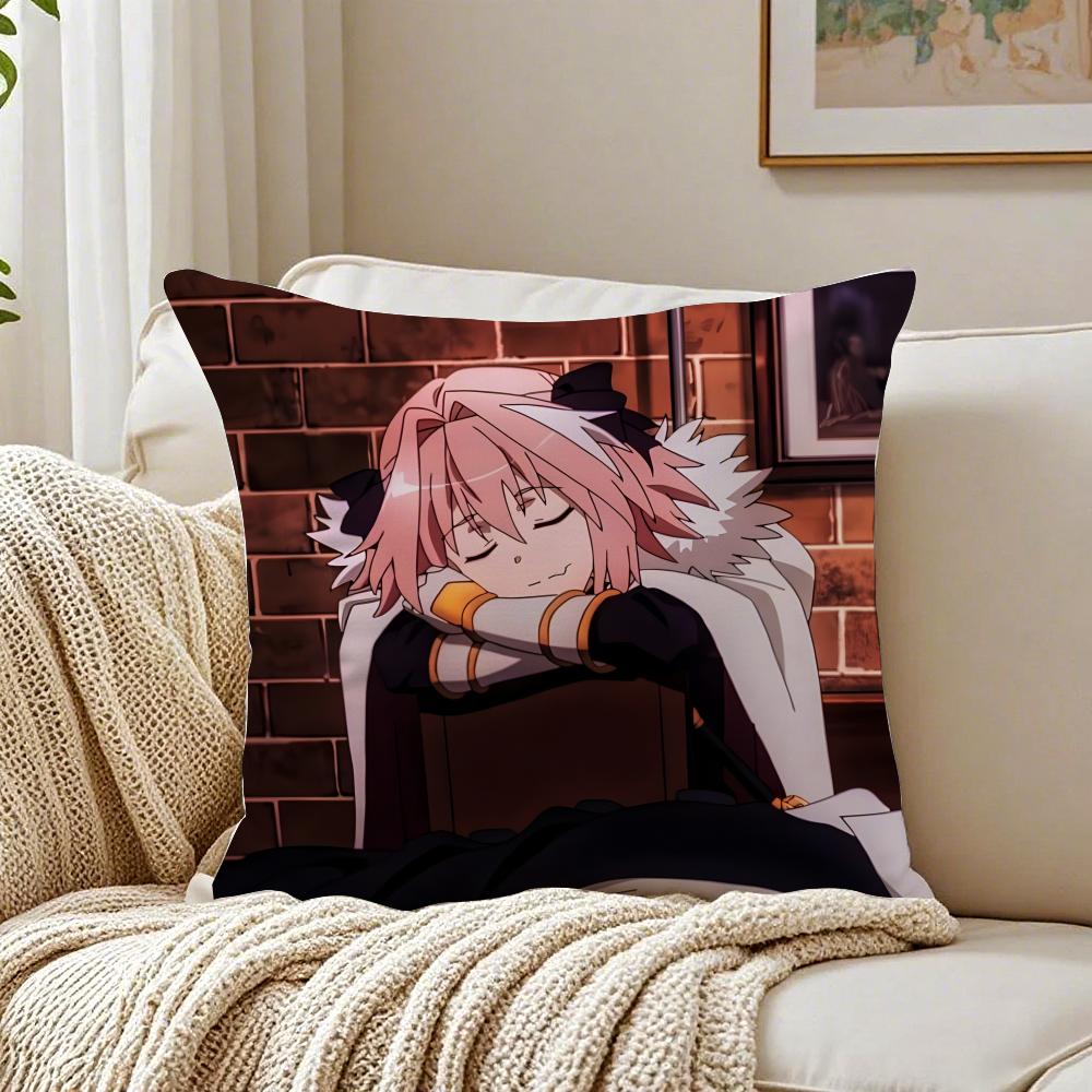 anime eccentric FFate AApocrypha AAstolfo Cushion Cover Pillowcase Antidustmite living Room Sofa Decor Cushion Room