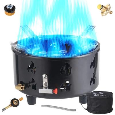 Camping Gas Stove 19800W 7-Core Strong Fire Power Gas Burner  Portable Cassette Stove Picnic Gas Furnace for Camping Supplies