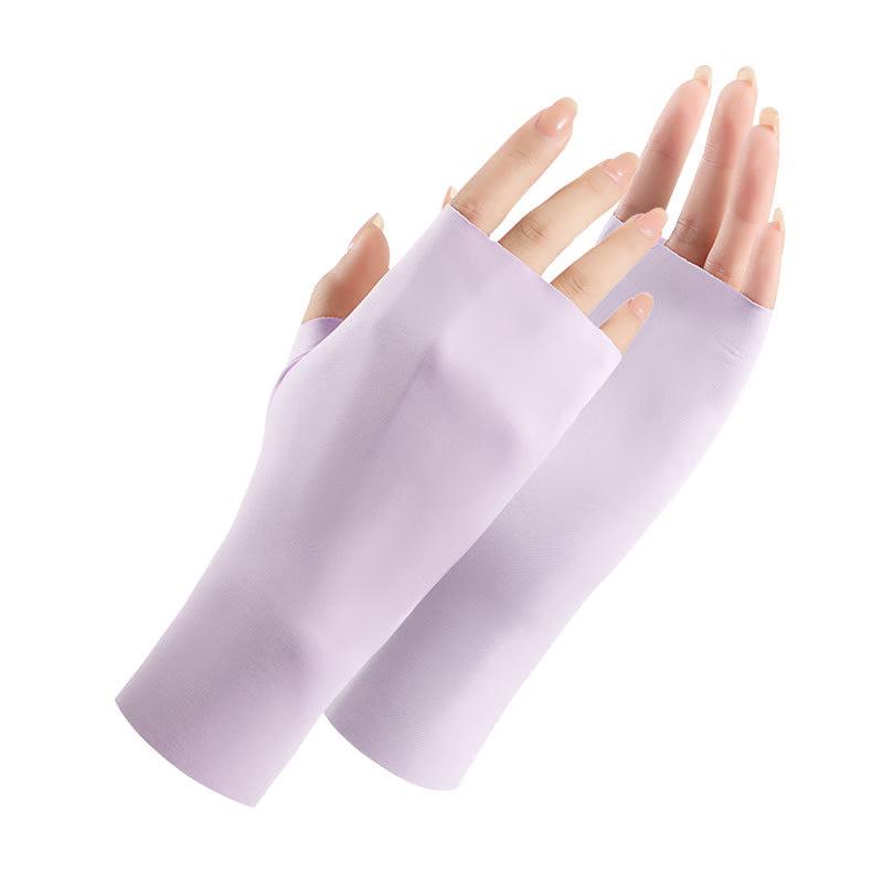 Jiyoushi Women s UV Protection Half-Finger Sun Gloves
