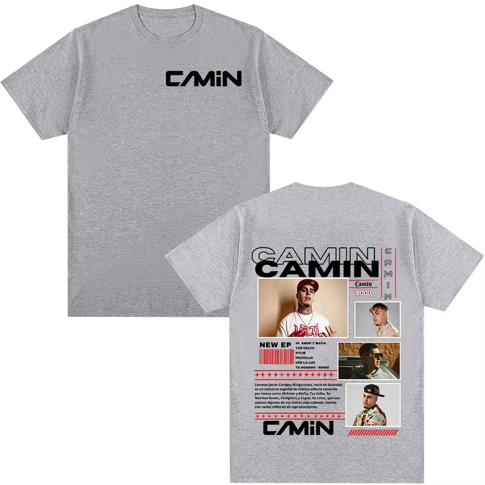 Rapper Camin 2026 Tour Graphic T Shirt Unisexs Women Clothing Hip Hop Fashion Short Sleeve Tshirts Oversized Tshirt Streetwear