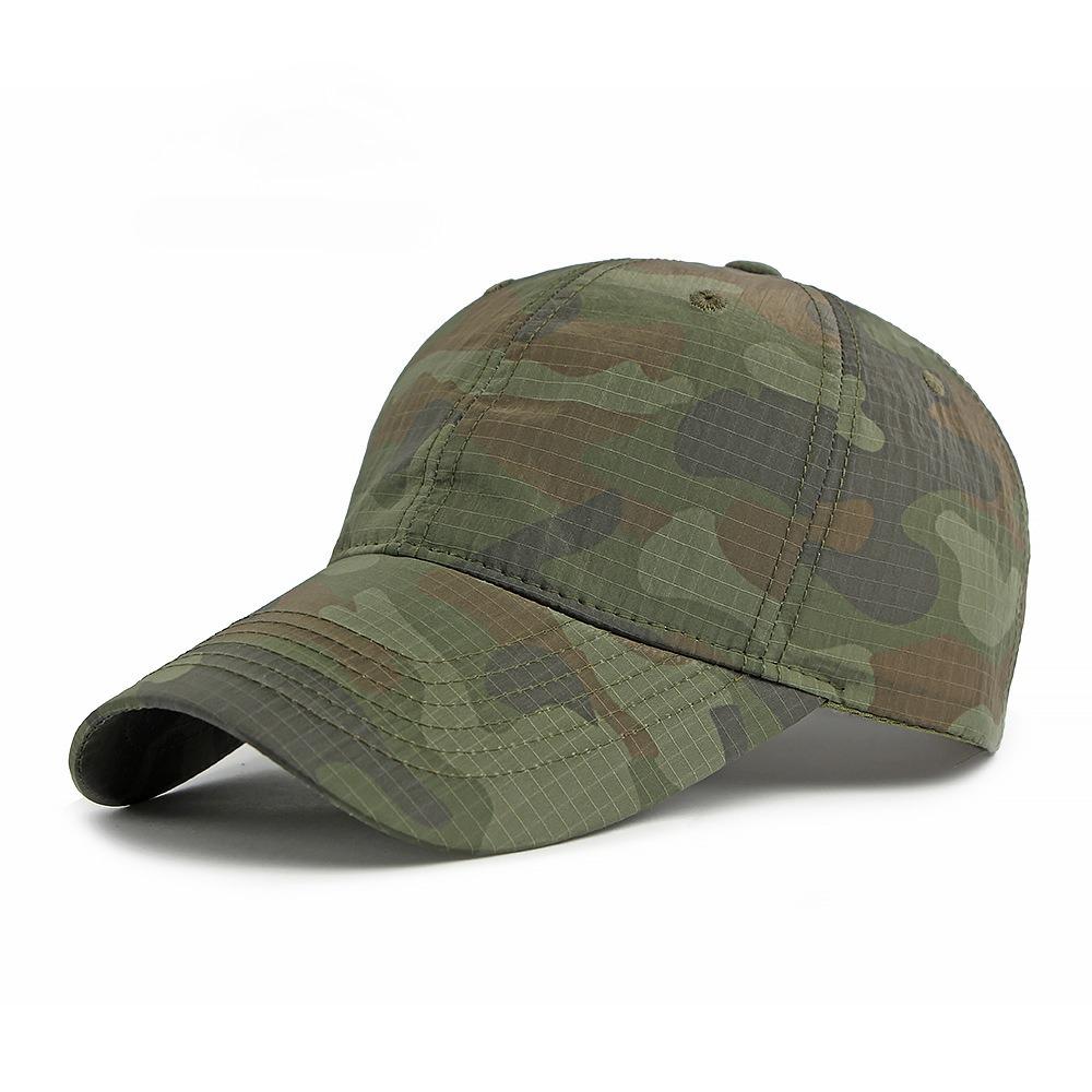 New Summer Camouflage Baseball Cap Outdoor Hiking Quick Dry Sun Hat Vintage American Style Unisex Dad Hat