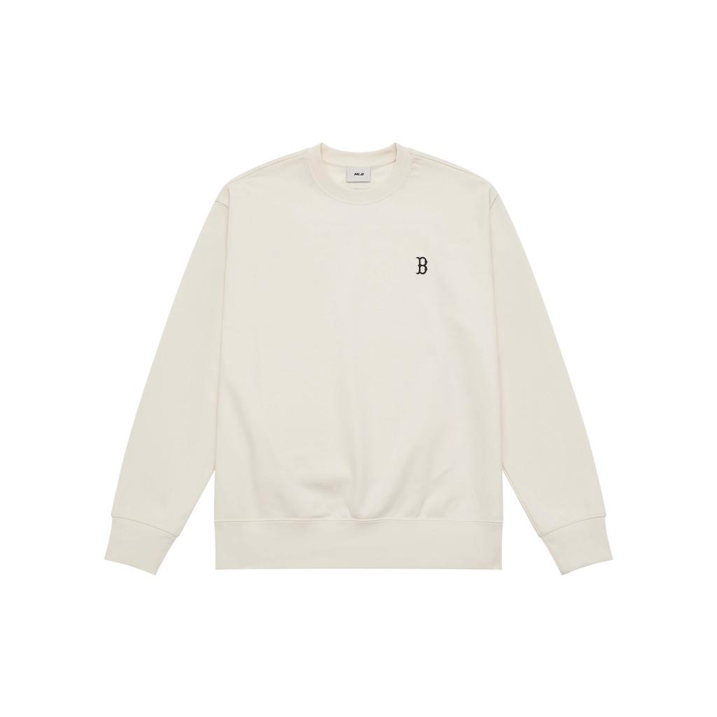 New MLB Boston Red Sox Basic Collection 24FW American Vintage Sweatshirt Unisex Dark Cream 3AMTB9144-43CRD