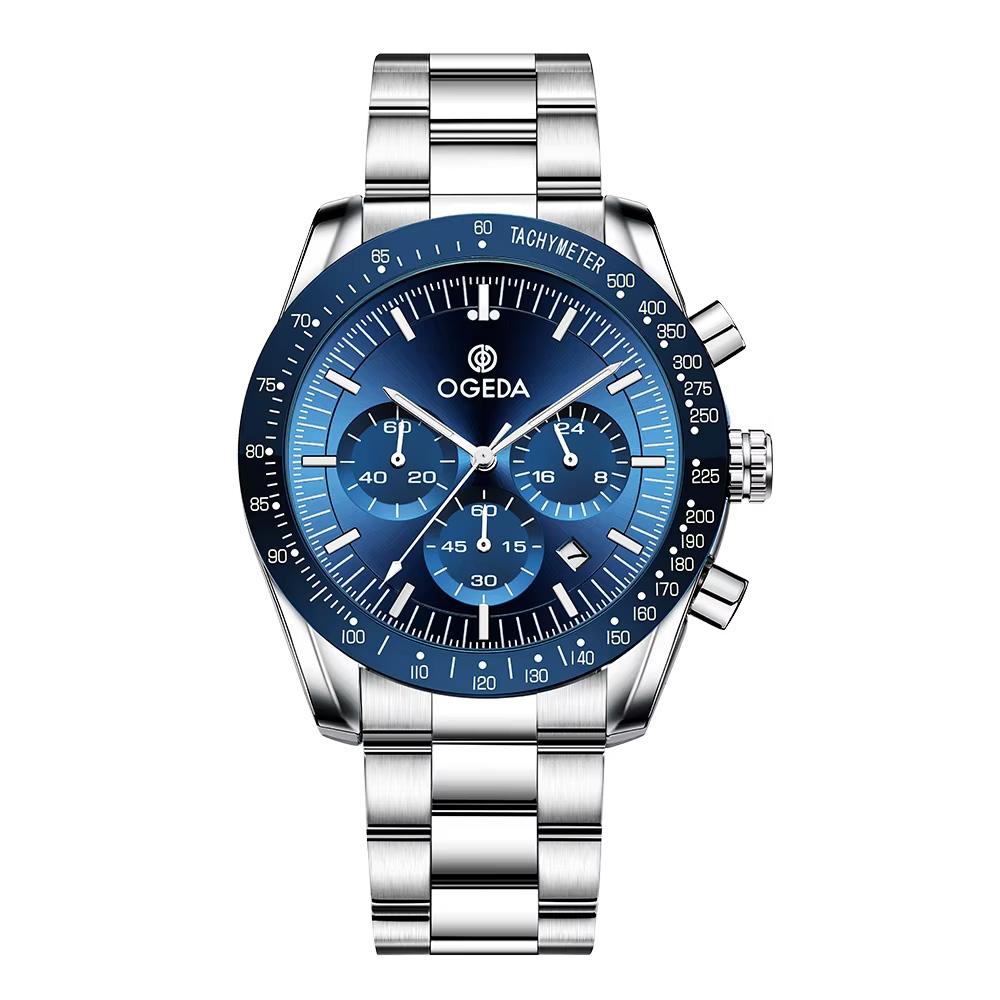 BENYAR New Moon Luxury Quartz Chronograph Men Watches Sports Waterproof Automatic Watch For Men Luminous Clock Reloj Hombre