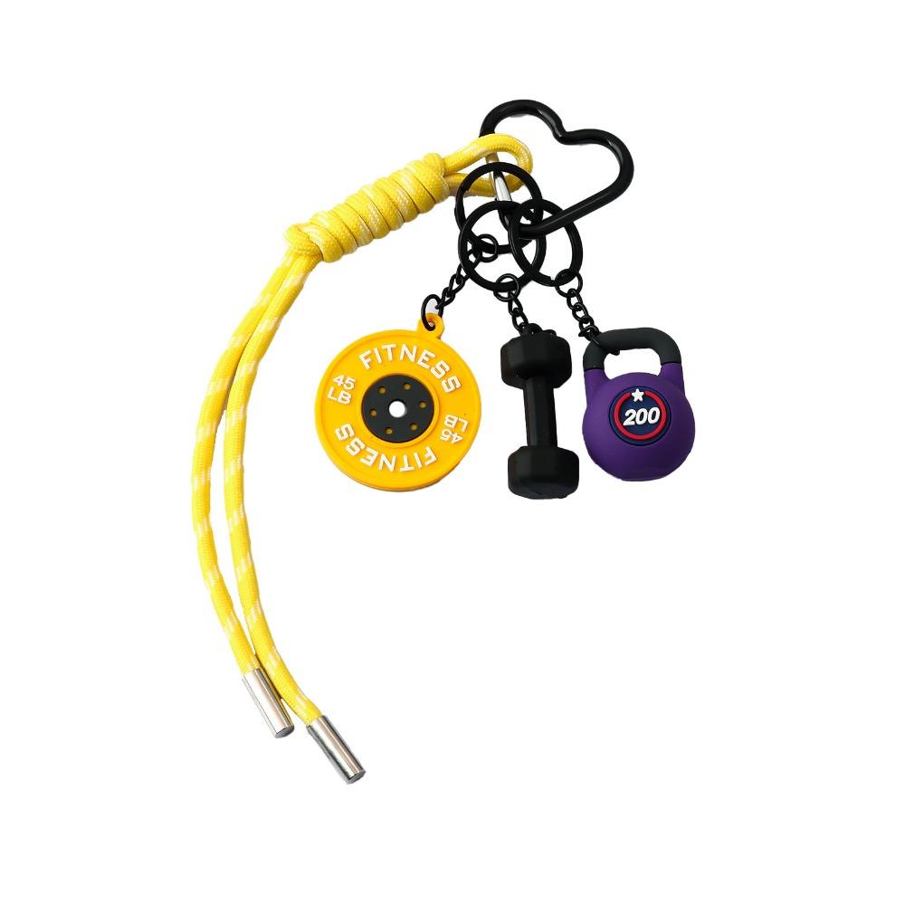 Kettle Bells Barbell Plates Key Chain Bag Charm Fitness Series Pendant  Water Cups