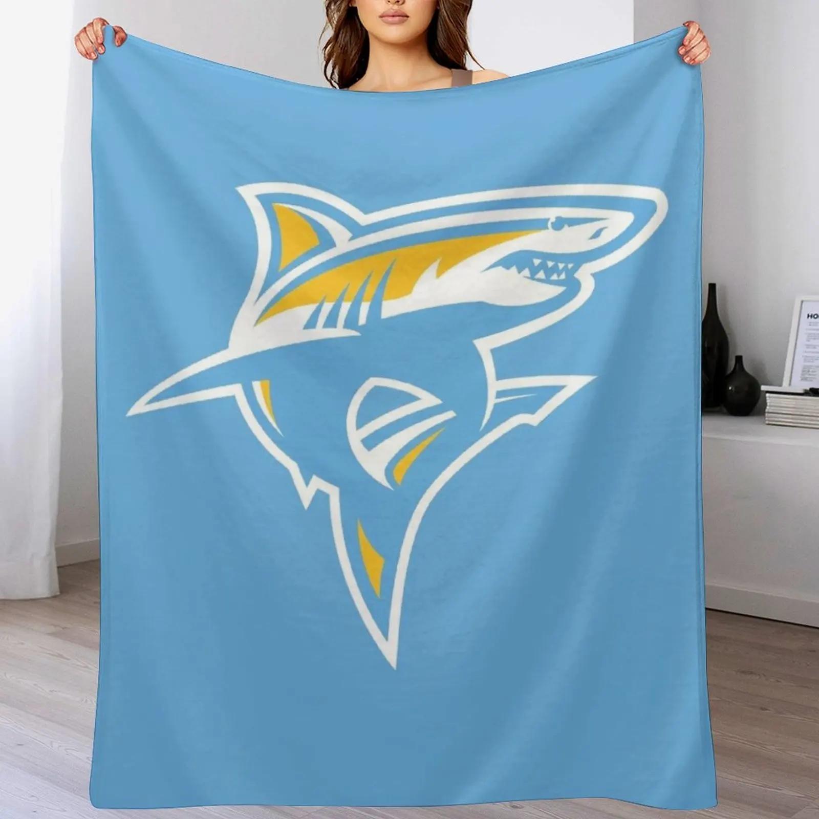 

Cool Sharks Icon Throw Blanket Soft Cozy Blanket for Pet Kids Adults 102x76cm(40x30in)