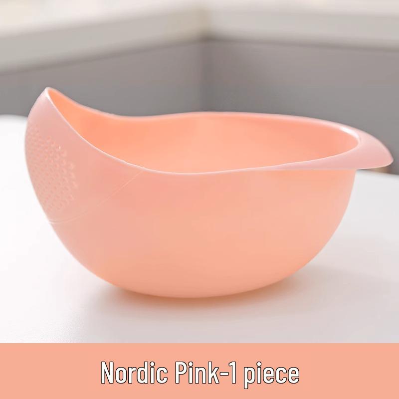 Non-Leak Rice Washing Sieve and Fruit Basket - Fine Mesh Basin for Kitchen Use