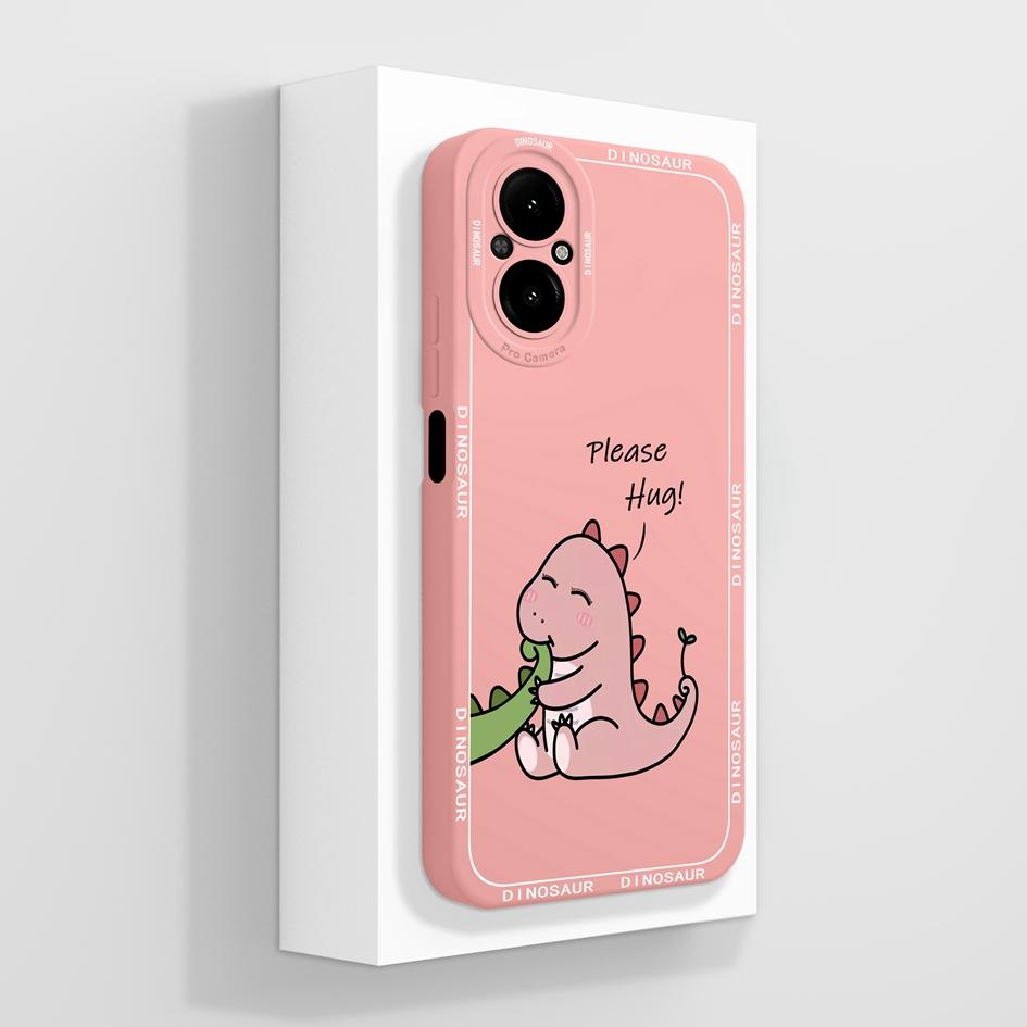 Cover Case For Oppo Realme C67 C65 C63 C61 C25 C25S C25Y C30 C30S C31 C33 C35 C55 C51 C53 Lazy Cat Soft Liquid Silicone Protective Shell For Oppo Capa