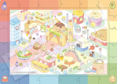 Epoch 100 Large Pieces Rainbow Frame Sumikko Gurashi Welcome! Food Kingdom (26 X 38cm) 26-403 Toy for Ages 6 and Up EPOCH