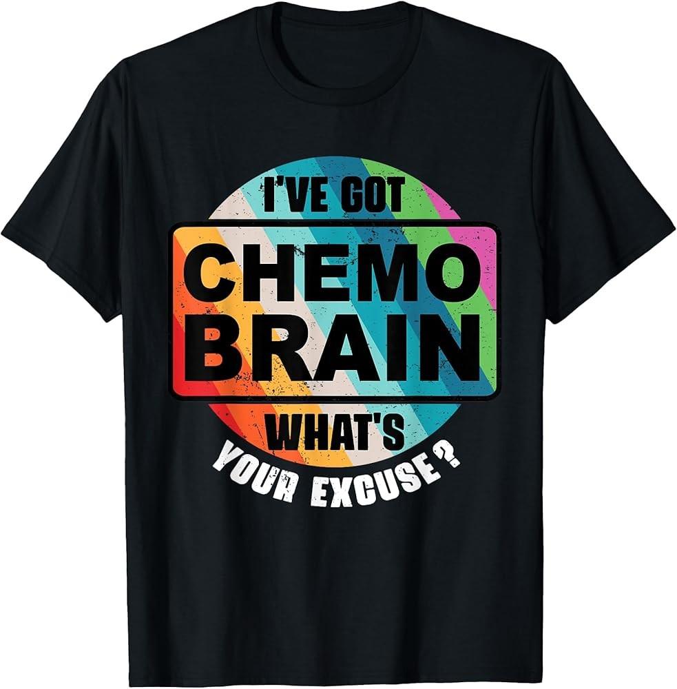 Cancer Chemo Brain Retro Awareness Gift T-Shirt Unisex T-Shirt