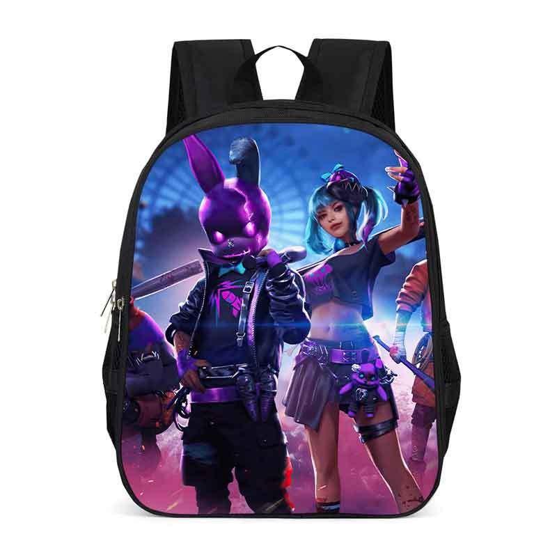 Freefire Kids School Backpack With Breathable Oxford Fabric For Elementary Students