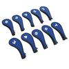 10pcs Golf Iron Head Cover with Number Printing Neoprene Zippered Golf Club Irons Covers Royal Blue
