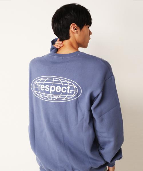 Свитшот Respect с логотипом Respect на спине (Ослепительно синий) Blue/L