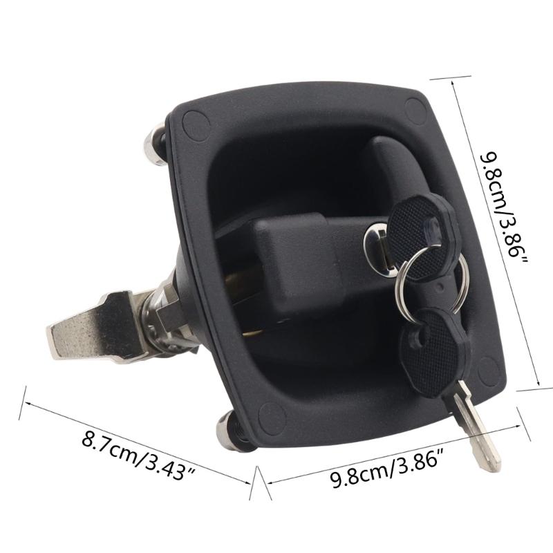 Zinc Alloy T Type Handle Lock Latchs Electrical Tool for Mechanical Engineering Truck Panel Caravans Boat Marine Trailer