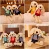Rabbit Cute Plush Toy Long Ears Stuffed Bunny Appease Doll Children Gift Kids