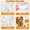 Thanksgiving Coloring Poster/Tablecloth,Giant Paper Thanksgiving Coloring Banner Games and Family Activities, for Thanks Giving Decorations,