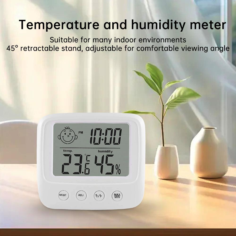 Thermohygrometer Ultra-dun Eenvoudig Smart Home Elektronische Digitale Thermometer Hygrometer Temperatuur- en Vochtigheidsmeter