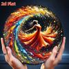 2D Flat Iron Wall Art Metal Painting Home Decoration Perfect Gift