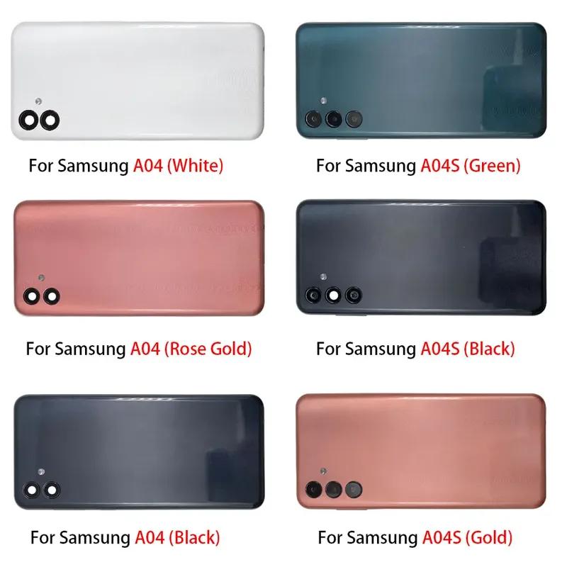 Back Rear Cover For Samsung A04 A04S A04E A23 4G 5G Battery Housing Battery Back Cover With Camera Glass Lens