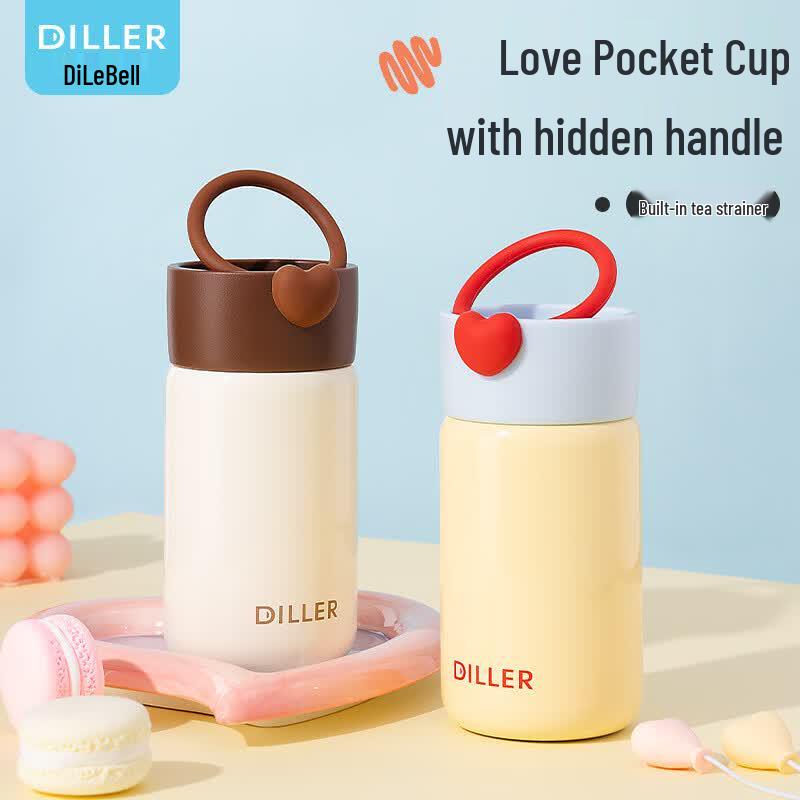 Diller 280ml Mini Portable Tea Infuser Thermos