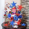 60 Pcs Patriotic Star Cutouts Double Printed Paper Star Confetti Cutouts for 4th of July Decoration Bulletin Board Classroom Wall Decoration,6 Inches