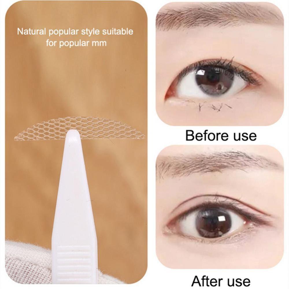200 Pairs with Auxiliary Tool Double Eyelid Tape Fold Eyelid Invisible Eye Stickers Beauty
