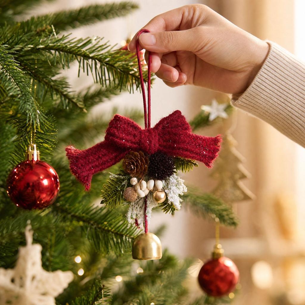 Christmas and Bell Hanging Ornaments for Door, Car and Wall Holiday Decoration