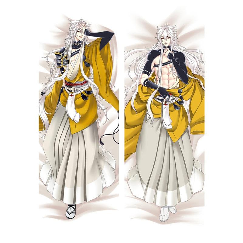 

60x180 см аниме игра Touken Ranbu Online наволочки сексуальные мужские наволочки 3D двустороннее постельное белье обнимающее тело наволочка